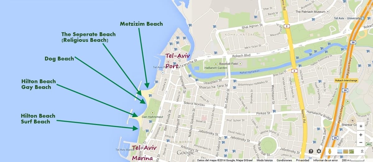 namal Tel Aviv haritası