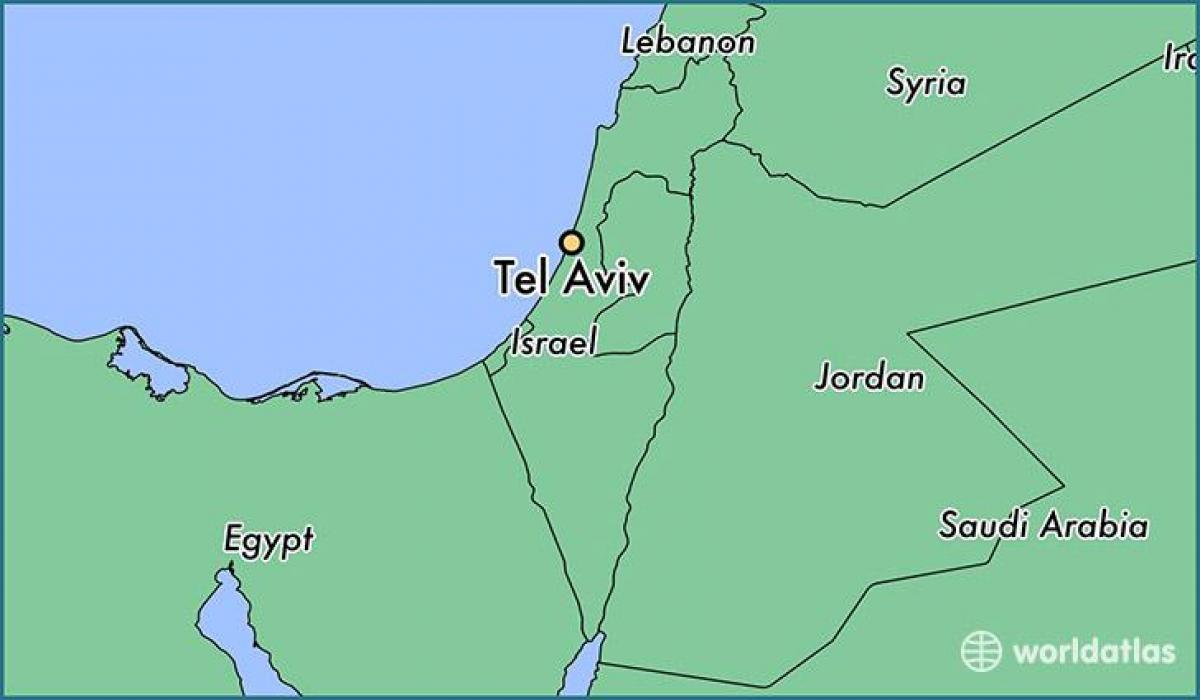 Tel Aviv dünya haritası 
