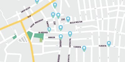 Florentin, Tel Aviv haritası 