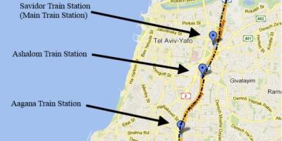 Sherut harita, Tel Aviv haritası 