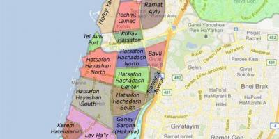 Tel Aviv mahalleleri haritası