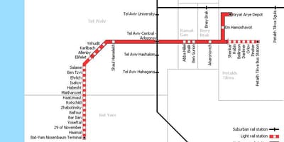 Tel Aviv metro haritası