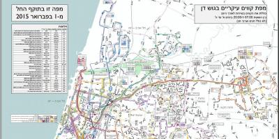 Tel Aviv otobüs güzergahları harita