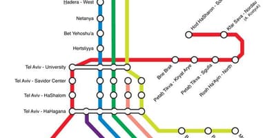 Tel Aviv tren istasyonları göster