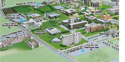 Tel Aviv Üniversitesi kampüs haritası